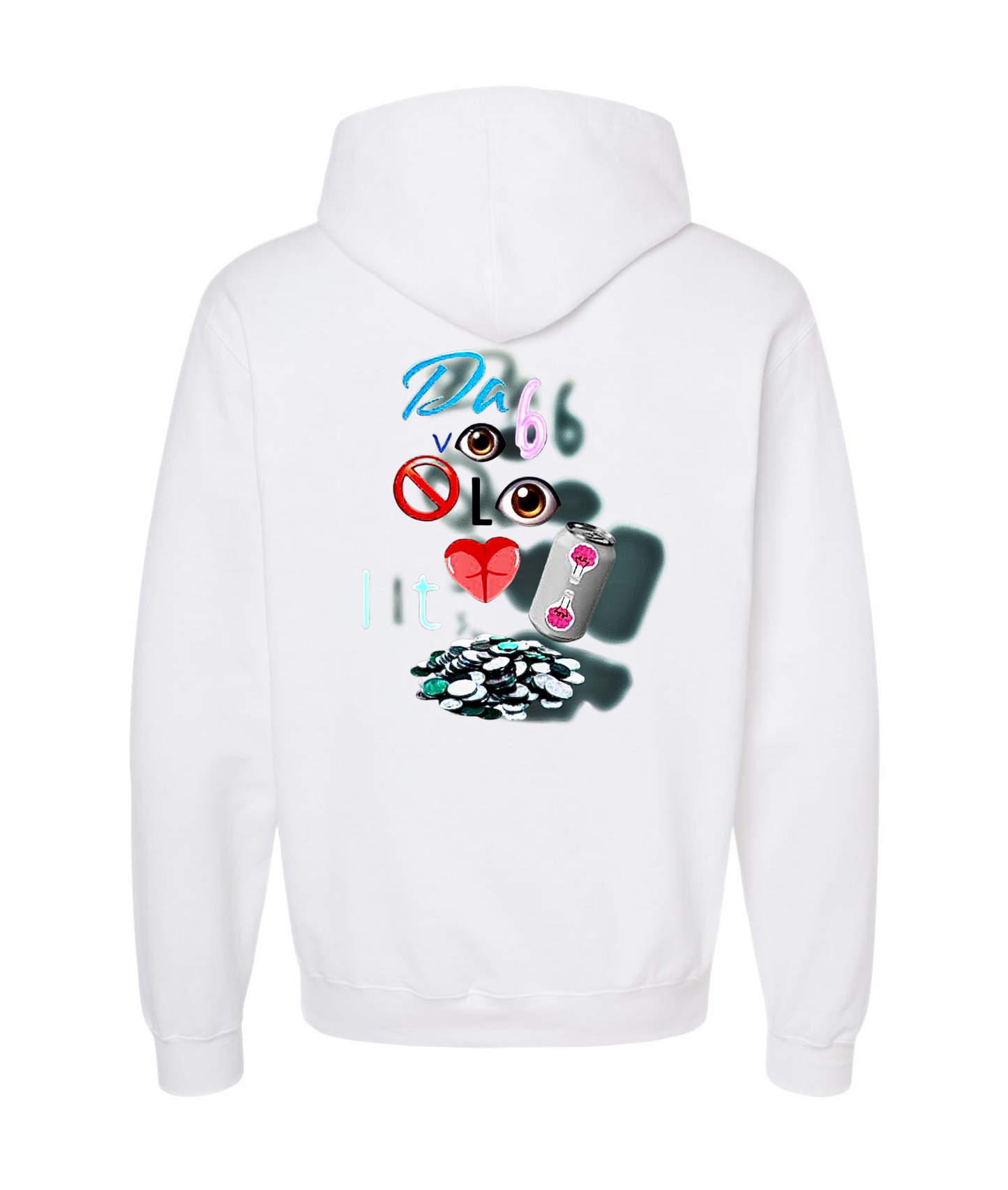 Da Vibe Shop - IT CAN CHANGE - White Hoodie