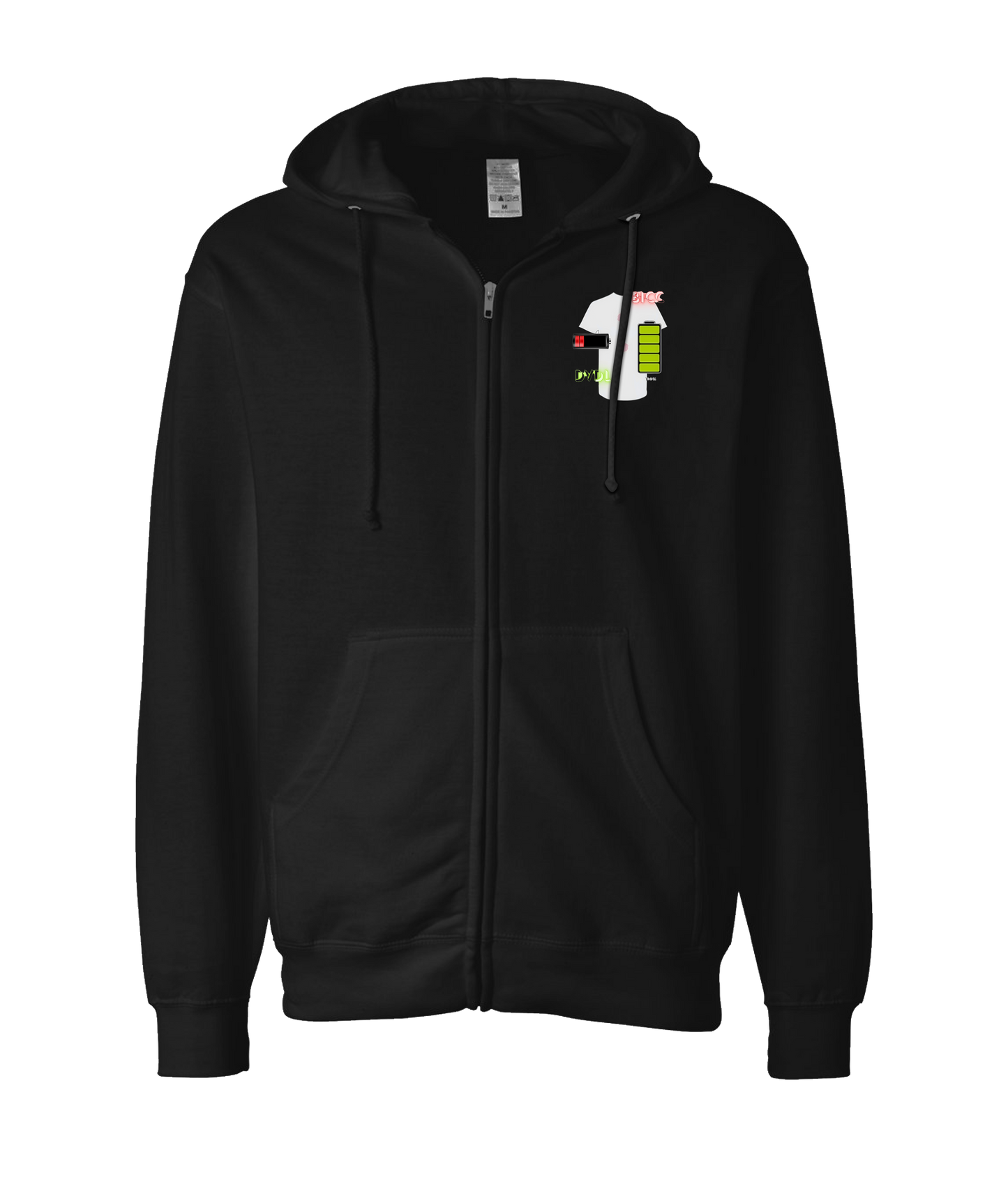 Da Vibe Shop - BICC - Black Zip Up Hoodie