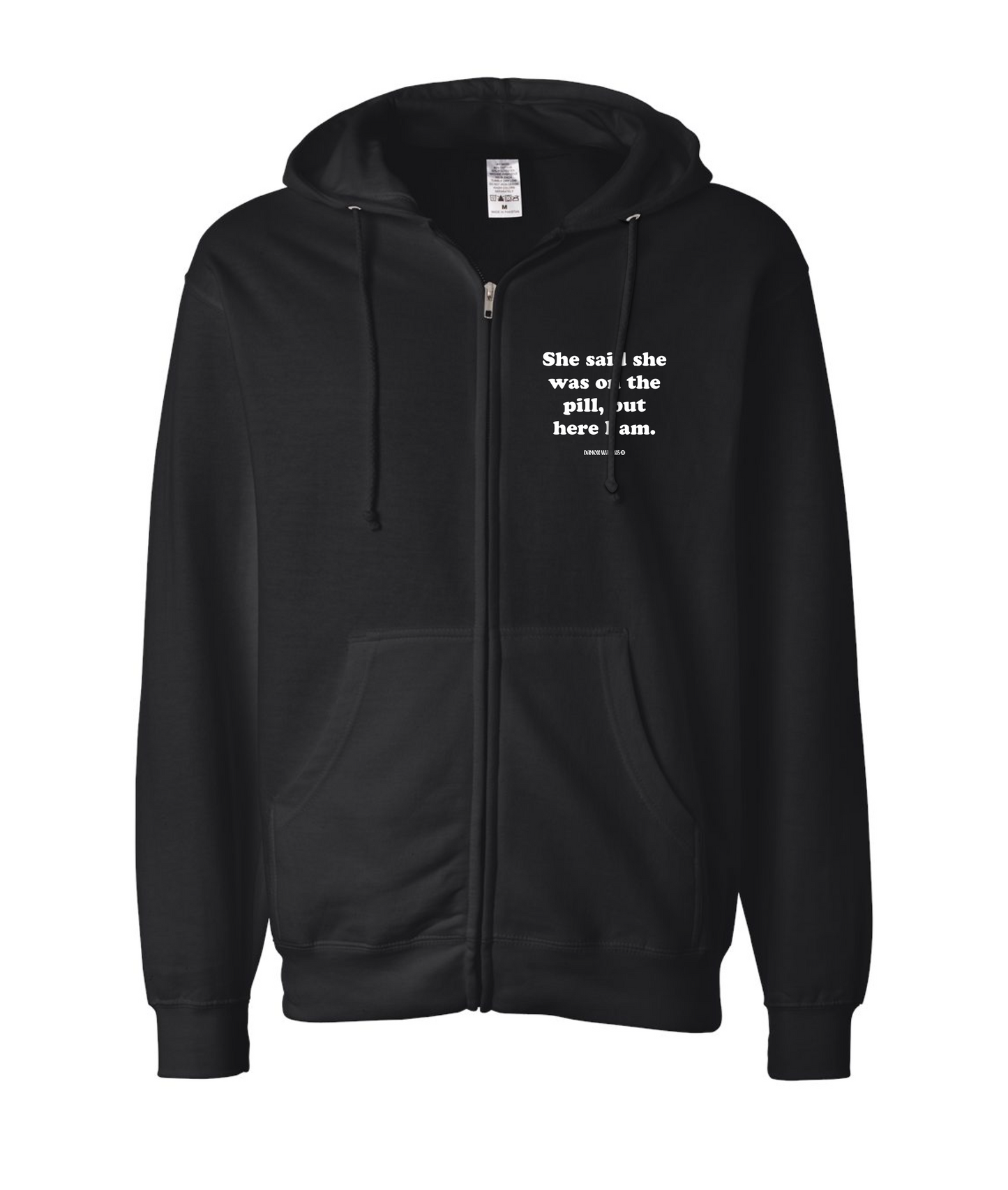 Damon Wayans Jr. - On The Pill - Black Zip Up Hoodie