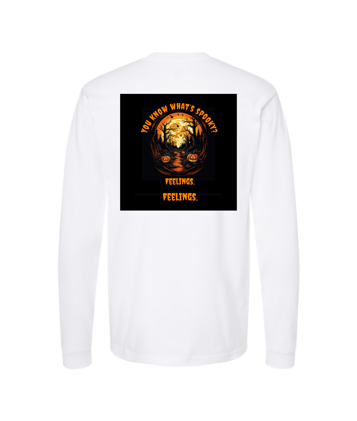 Echo Harbour - You Know What’s Spooky? - White Long Sleeve T
