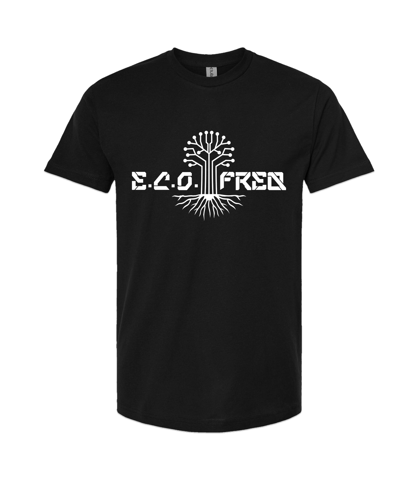 V-ECOTOP - E.C.O TREE - Black T-Shirt
