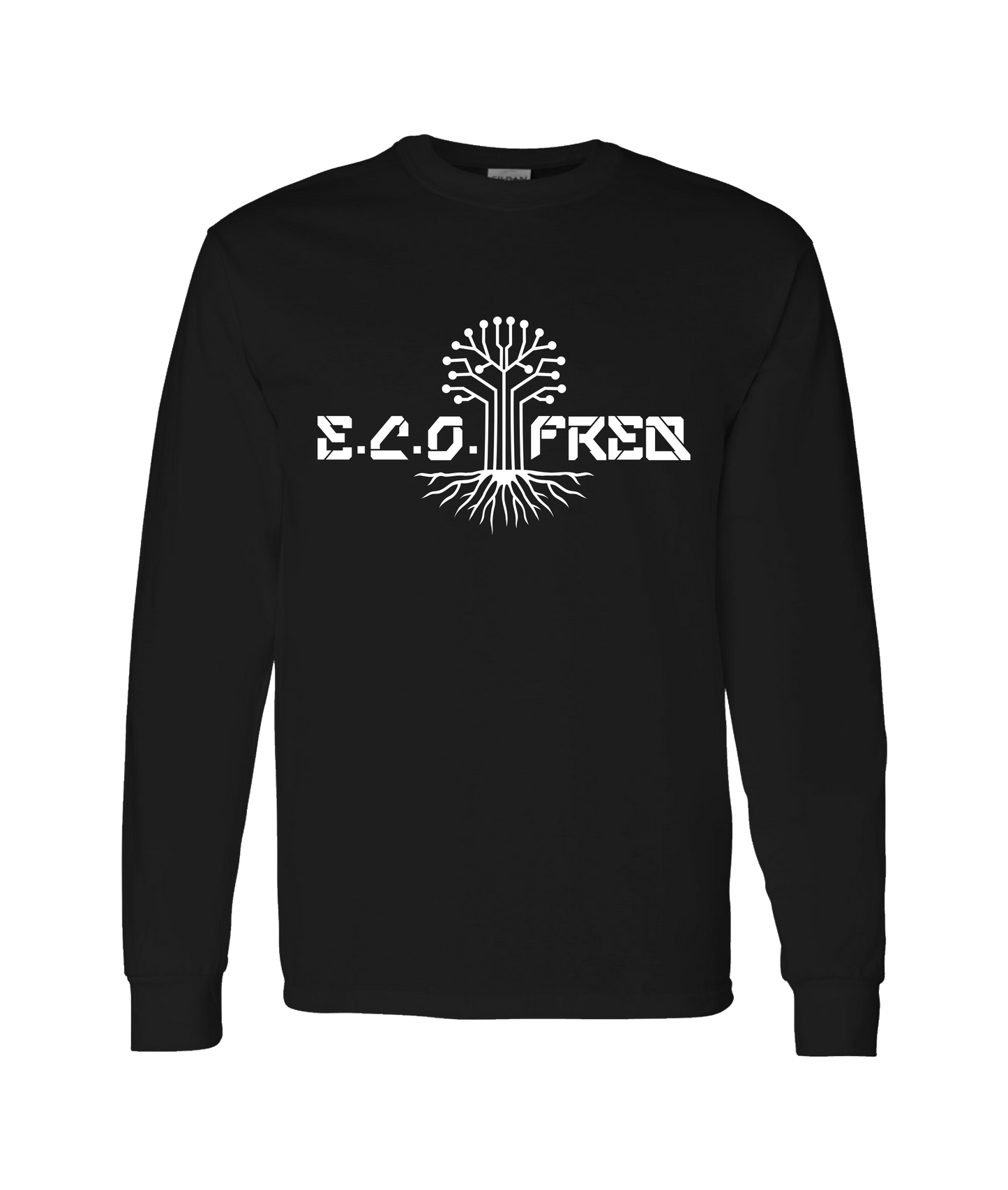 V-ECOTOP - E.C.O TREE - Black Long Sleeve T