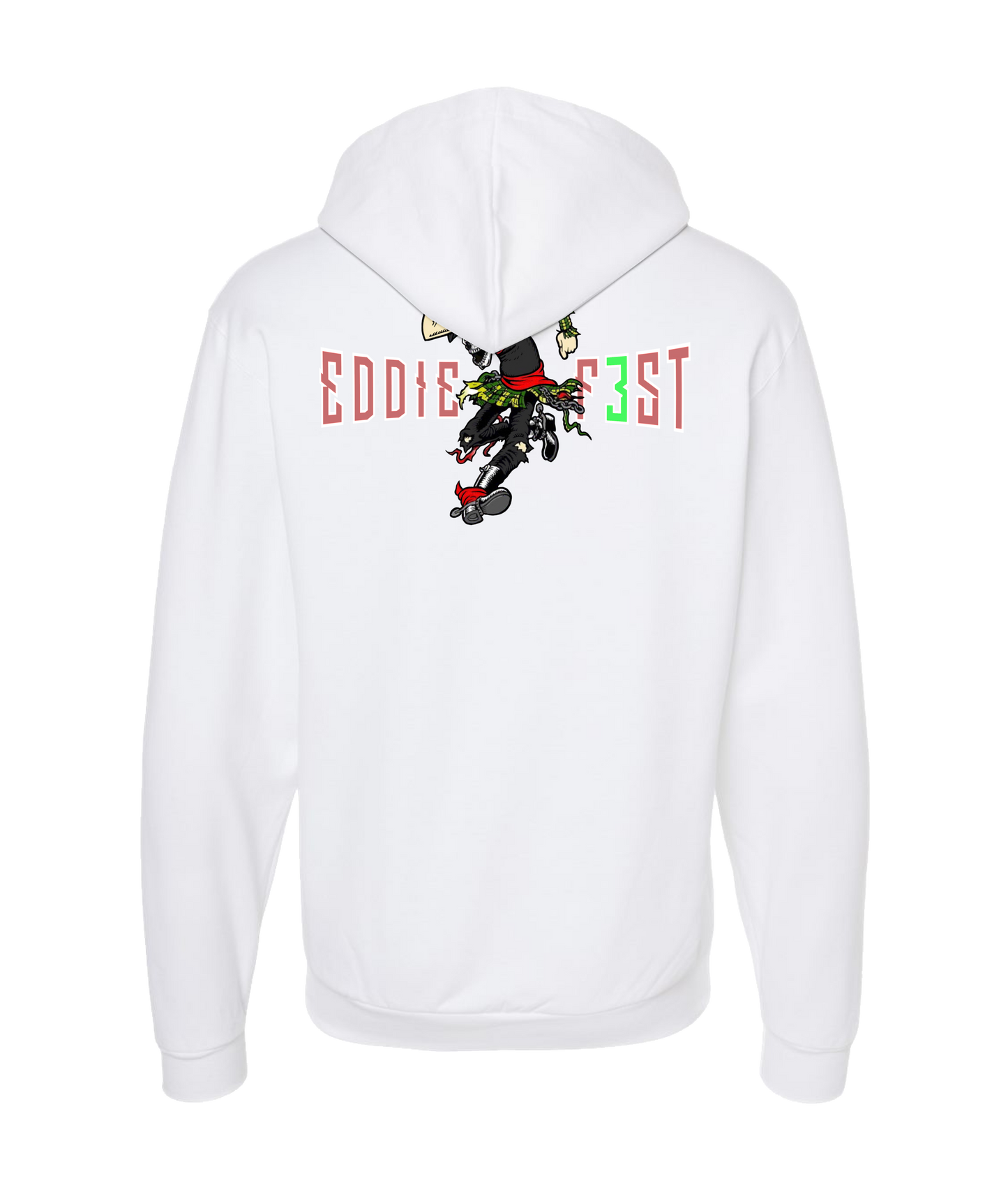 V-EDDTOP - Eddiefest 2024 - White Zip Up Hoodie