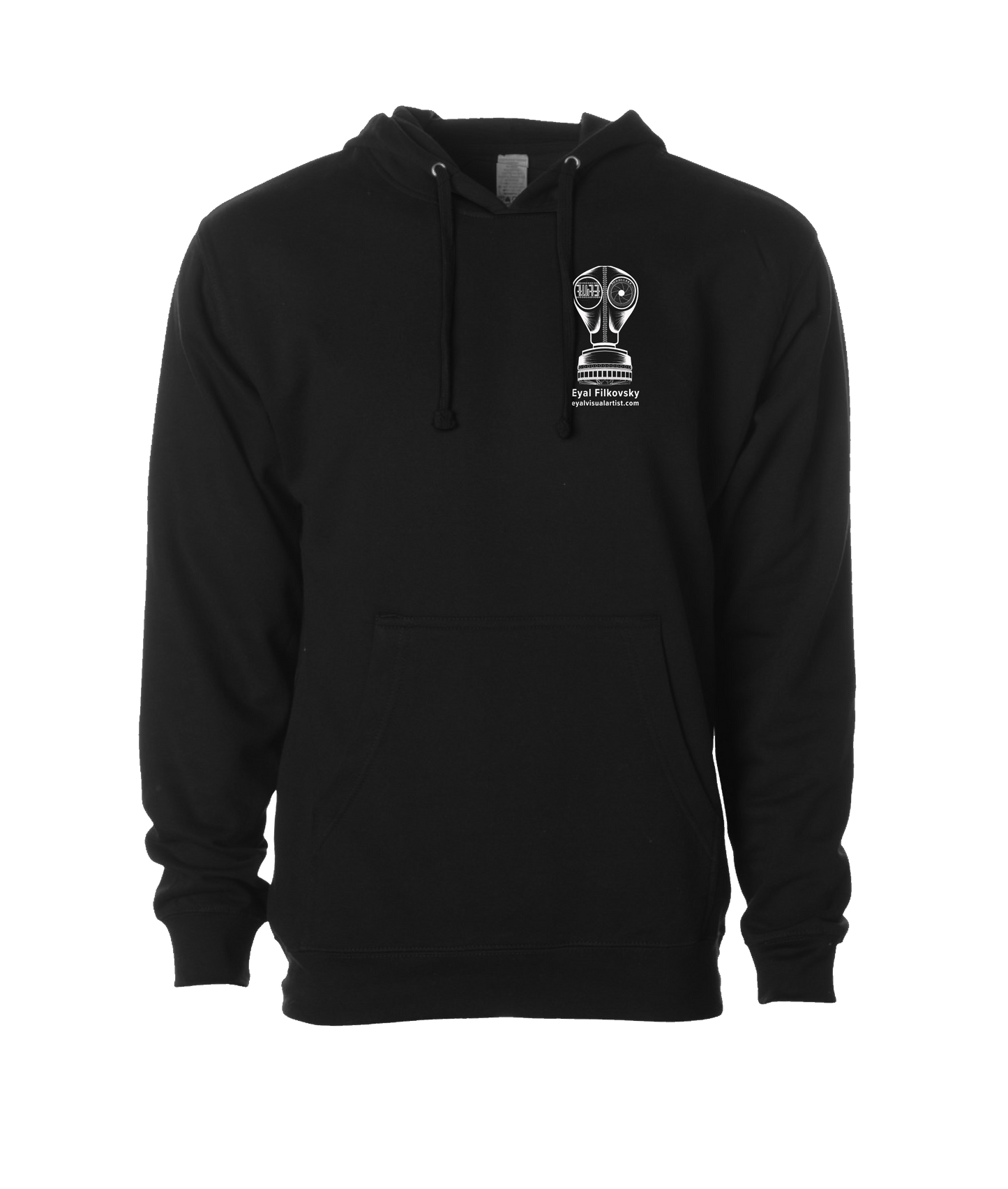 Eyal Filkovsky Visual Artist - Mask Logo - Black Hoodie