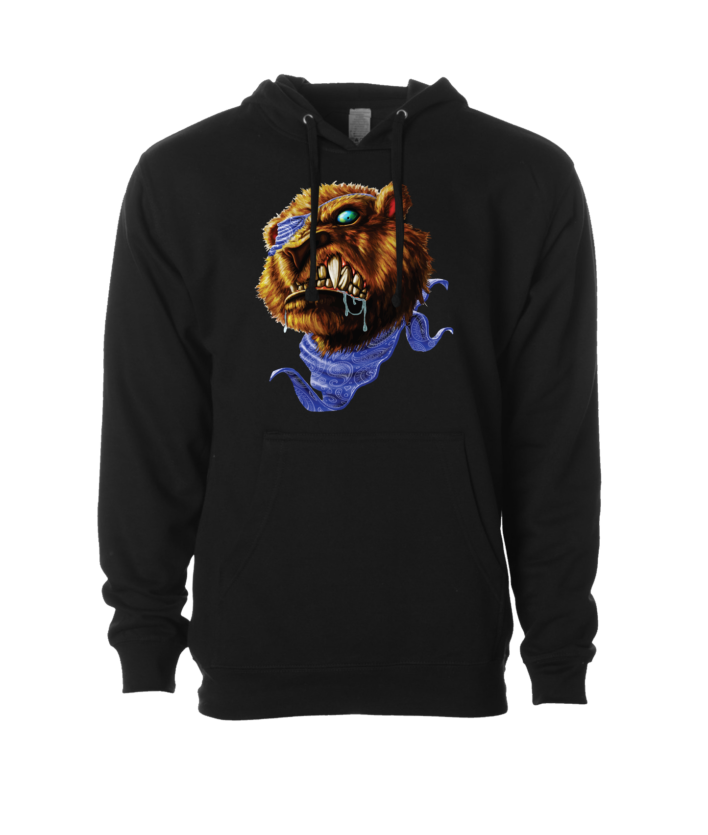 Eighty Gee - Blue Bandana - Black Hoodie