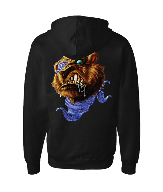 Eighty Gee - Blue Bandana - Black Zip Up Hoodie