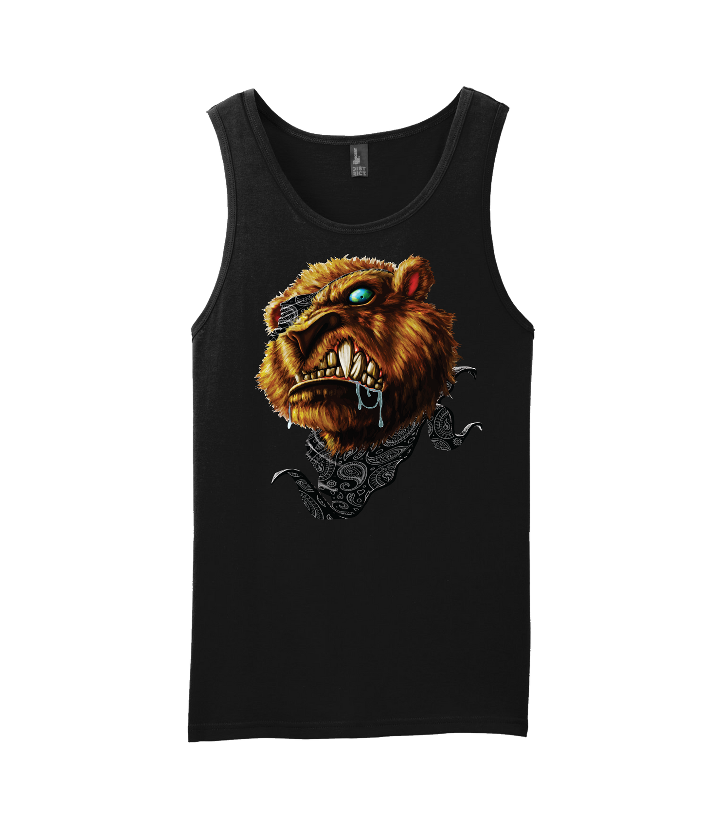 Eighty Gee - Black Bandana - Black Tank Top