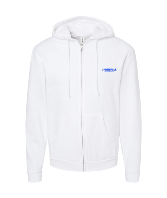 The Experience JS Michaels - UNDENIABLE - White Zip Up Hoodie