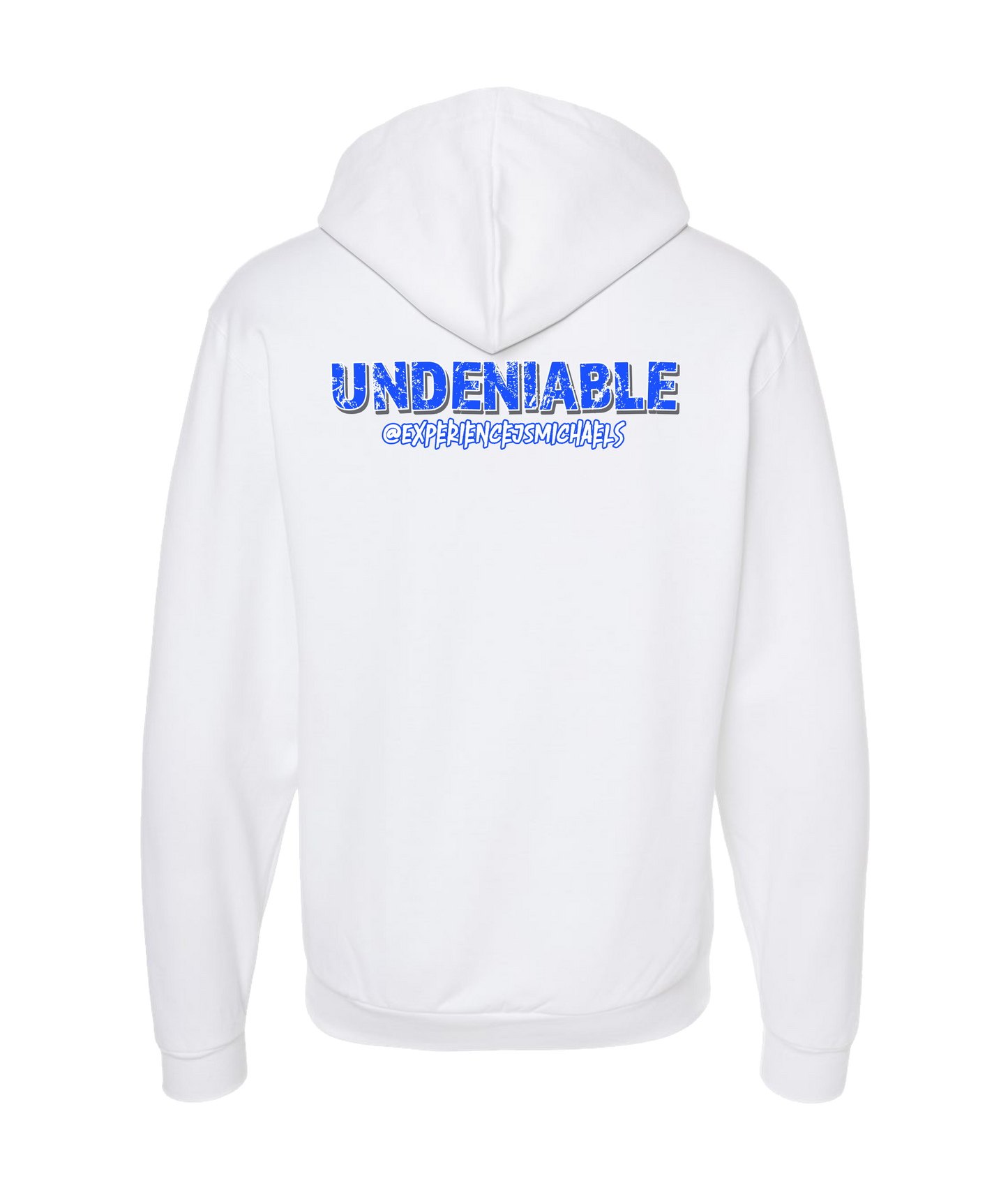 V-EJMTOP - UNDENIABLE - White Zip Up Hoodie