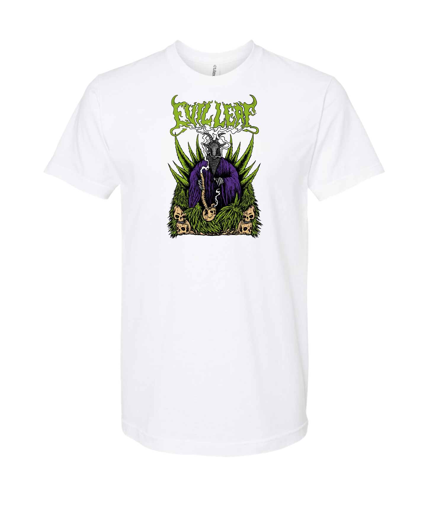 EvilLeaf - Evil Leaf Goat - White T-Shirt