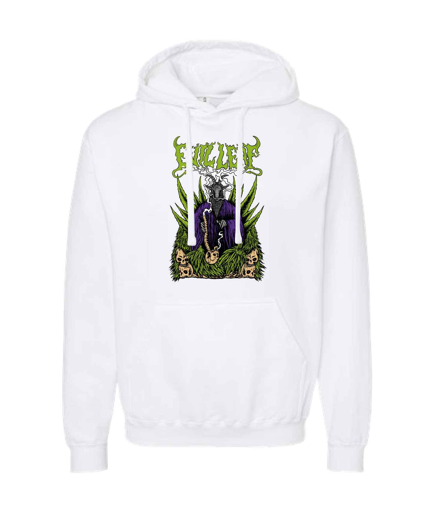 EvilLeaf - Evil Leaf Goat - White Hoodie