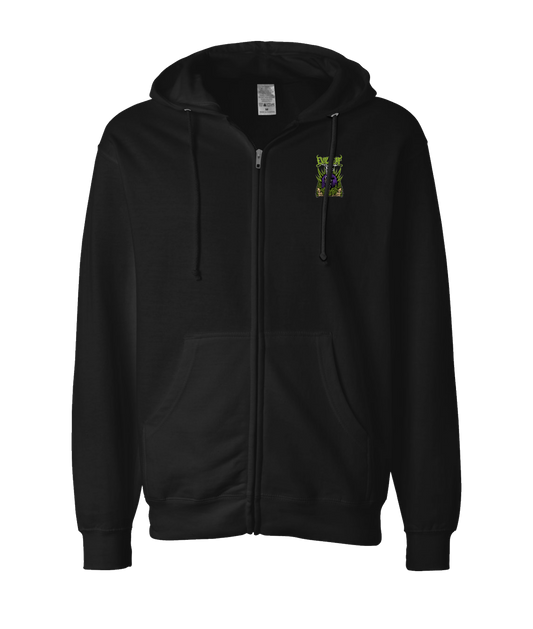 EvilLeaf - Evil Leaf Goat - Black Zip Up Hoodie