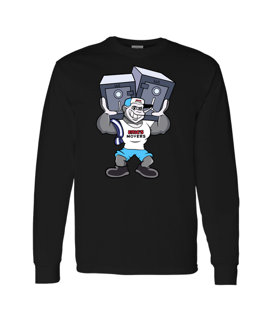 Eric's Movers - Double Armed  - Black Long Sleeve T