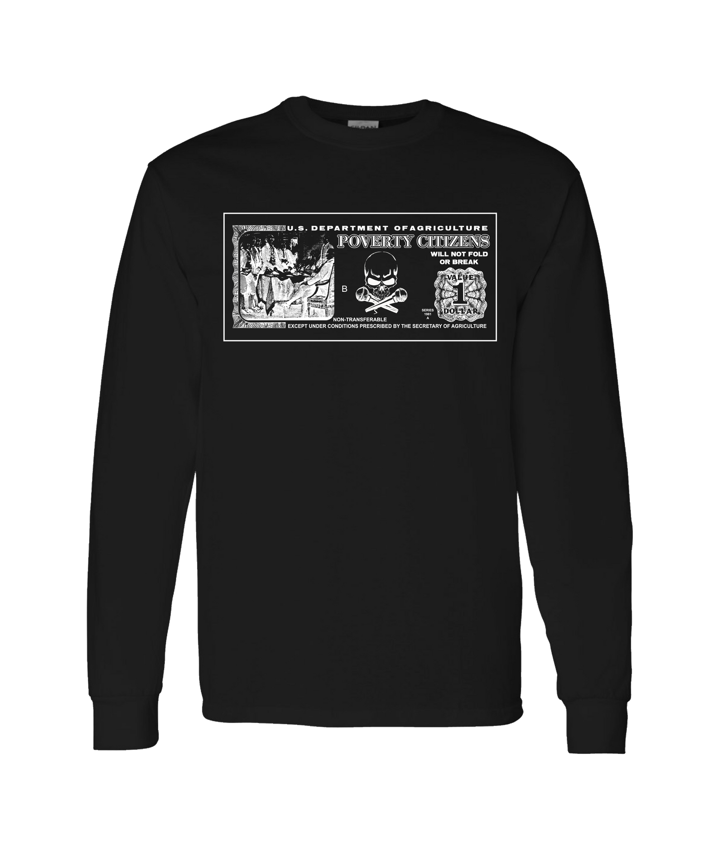 Ep!c of PovCiti - Poeverty Citizens - Black Long Sleeve T