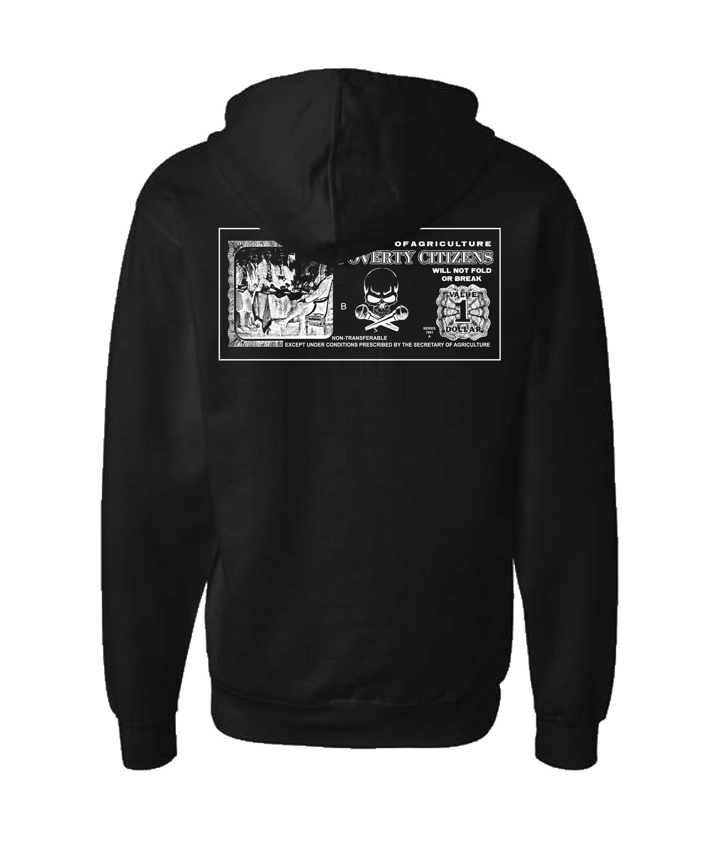 Ep!c of PovCiti - Poeverty Citizens - Black Zip Up Hoodie