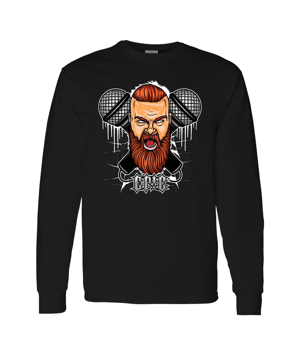 PovCiti Apparel - Epic Mics - Black Long Sleeve T