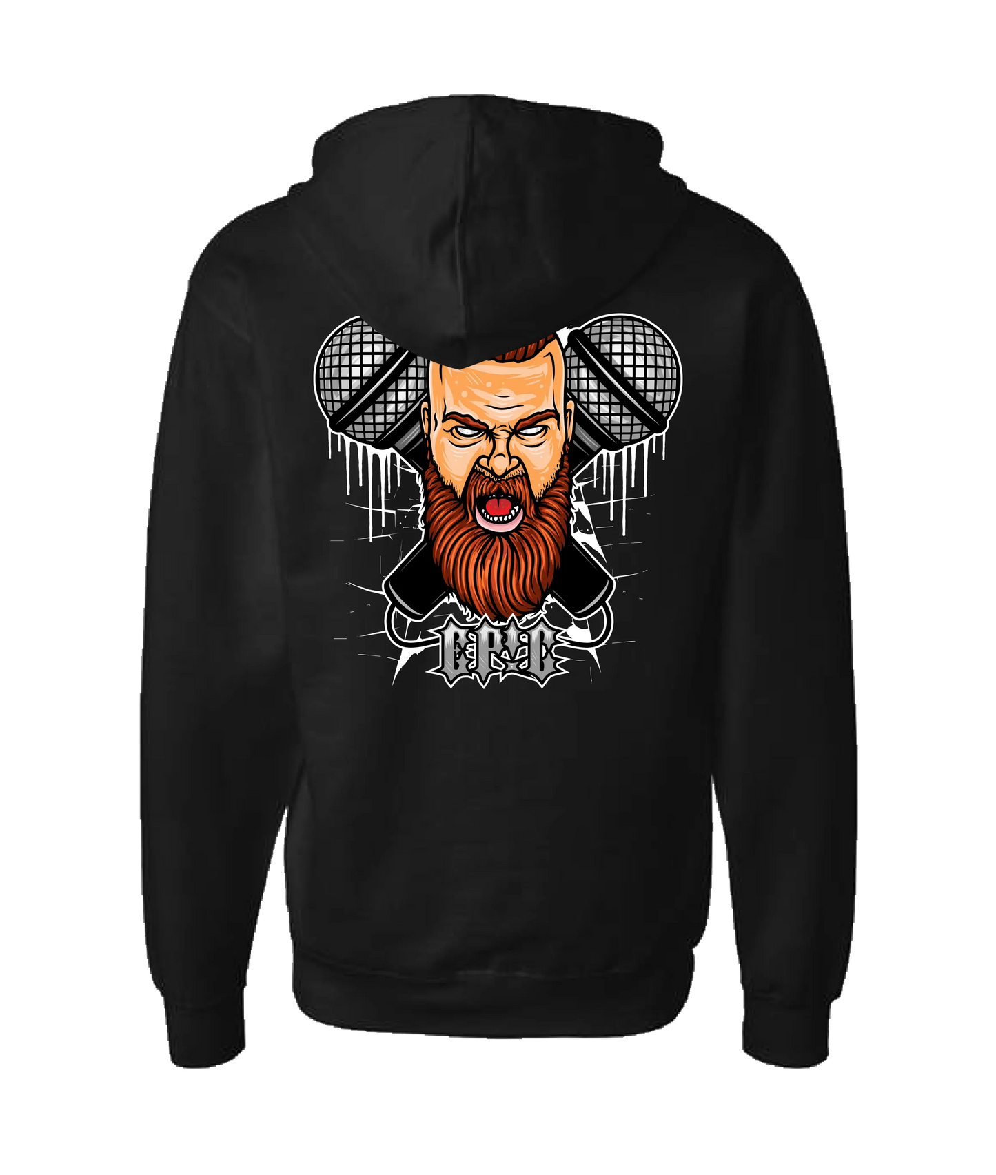 PovCiti Apparel - Epic Mics - Black Zip Up Hoodie