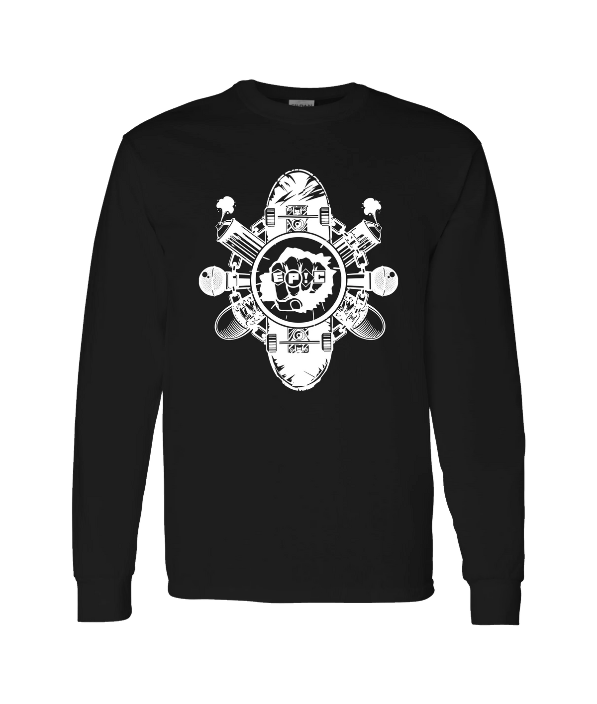 PovCiti Apparel - Epic Punch - Black Long Sleeve T