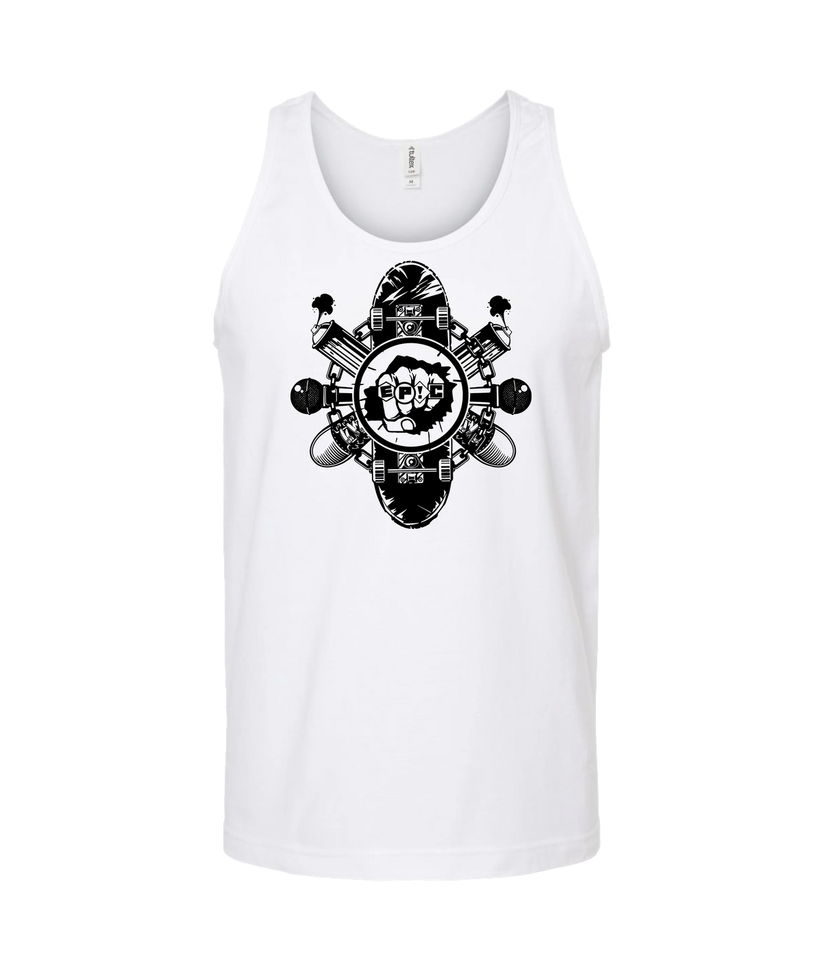 PovCiti Apparel - Epic Punch - White Tank Top