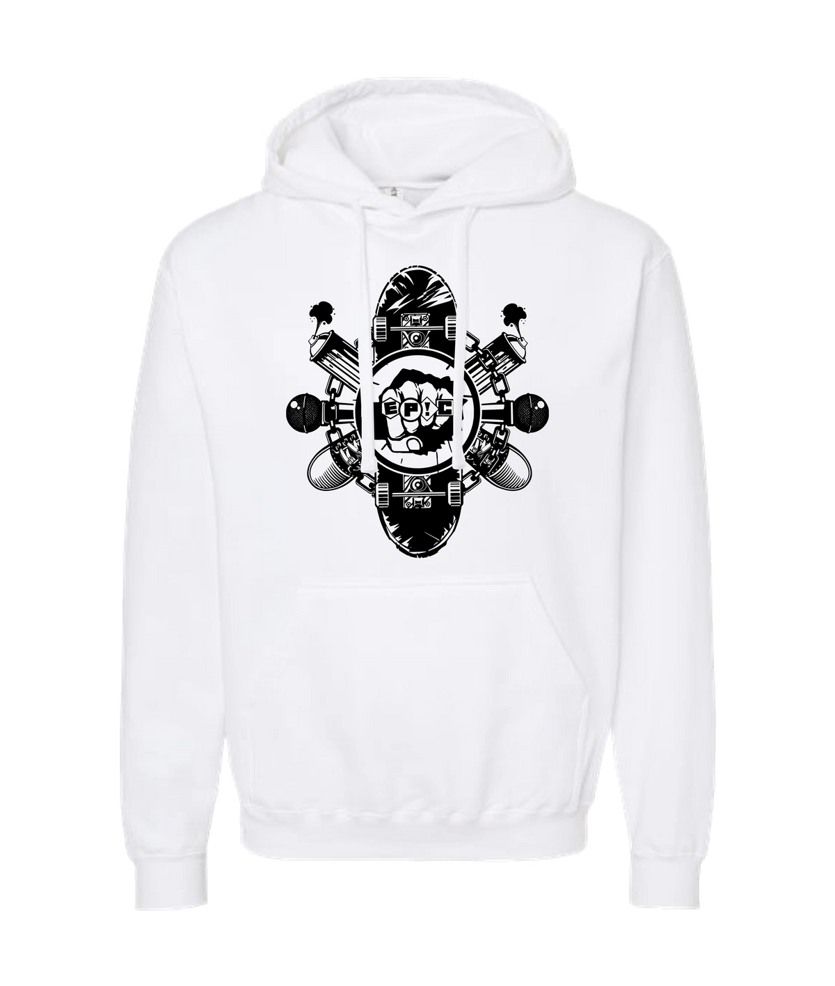 PovCiti Apparel - Epic Punch - White Hoodie