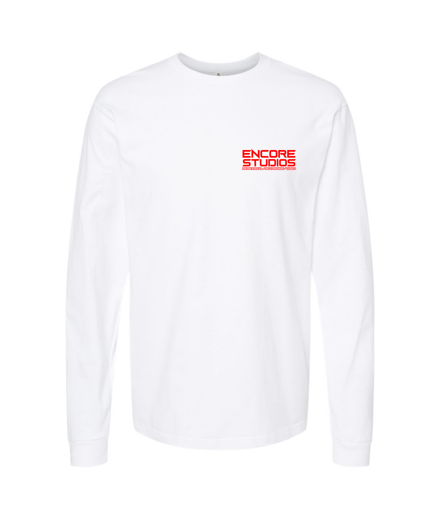 Encore Studios - Logo - White Long Sleeve T