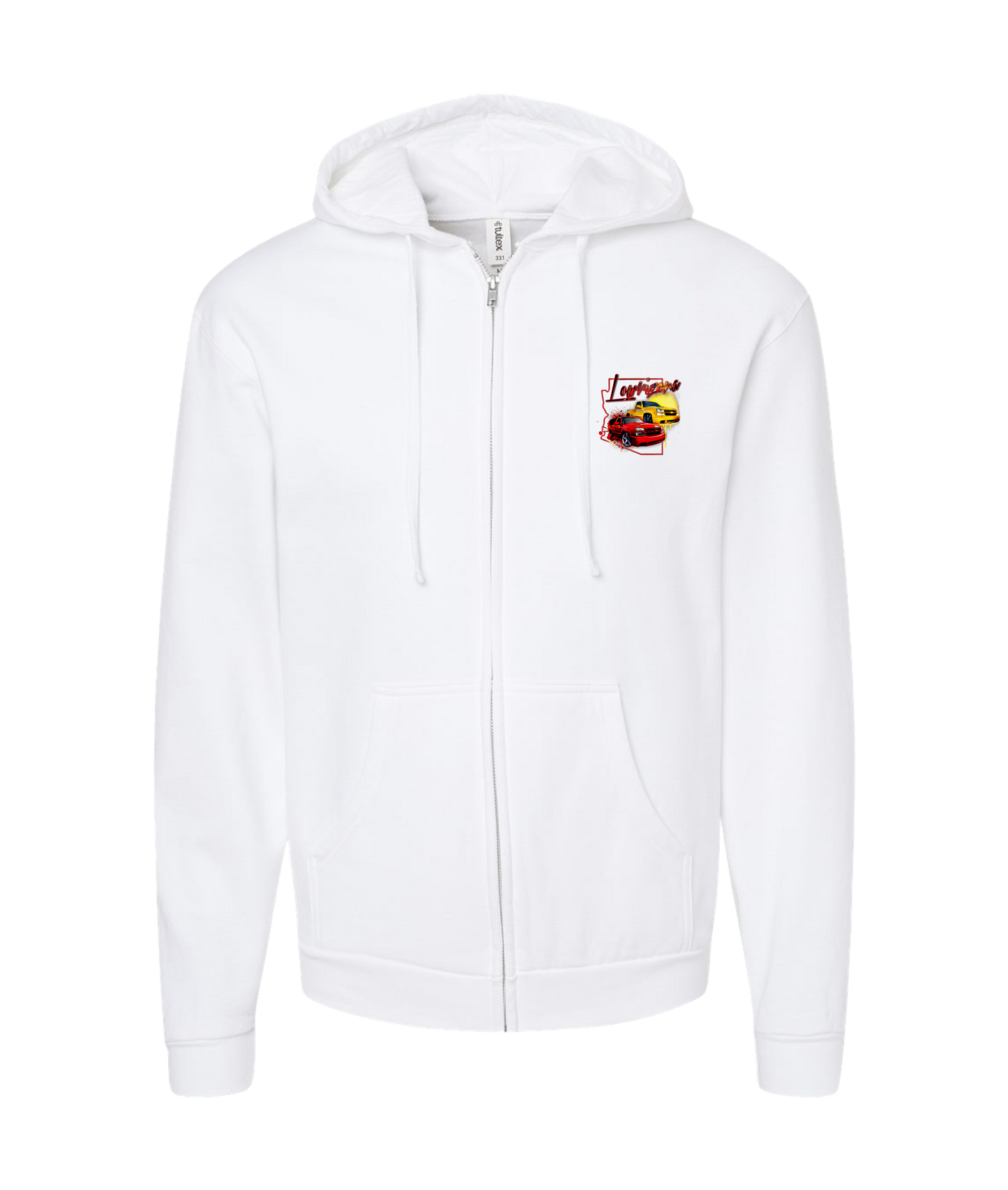 Edgar Sanchez - LOWRIZONA - White Zip Up Hoodie