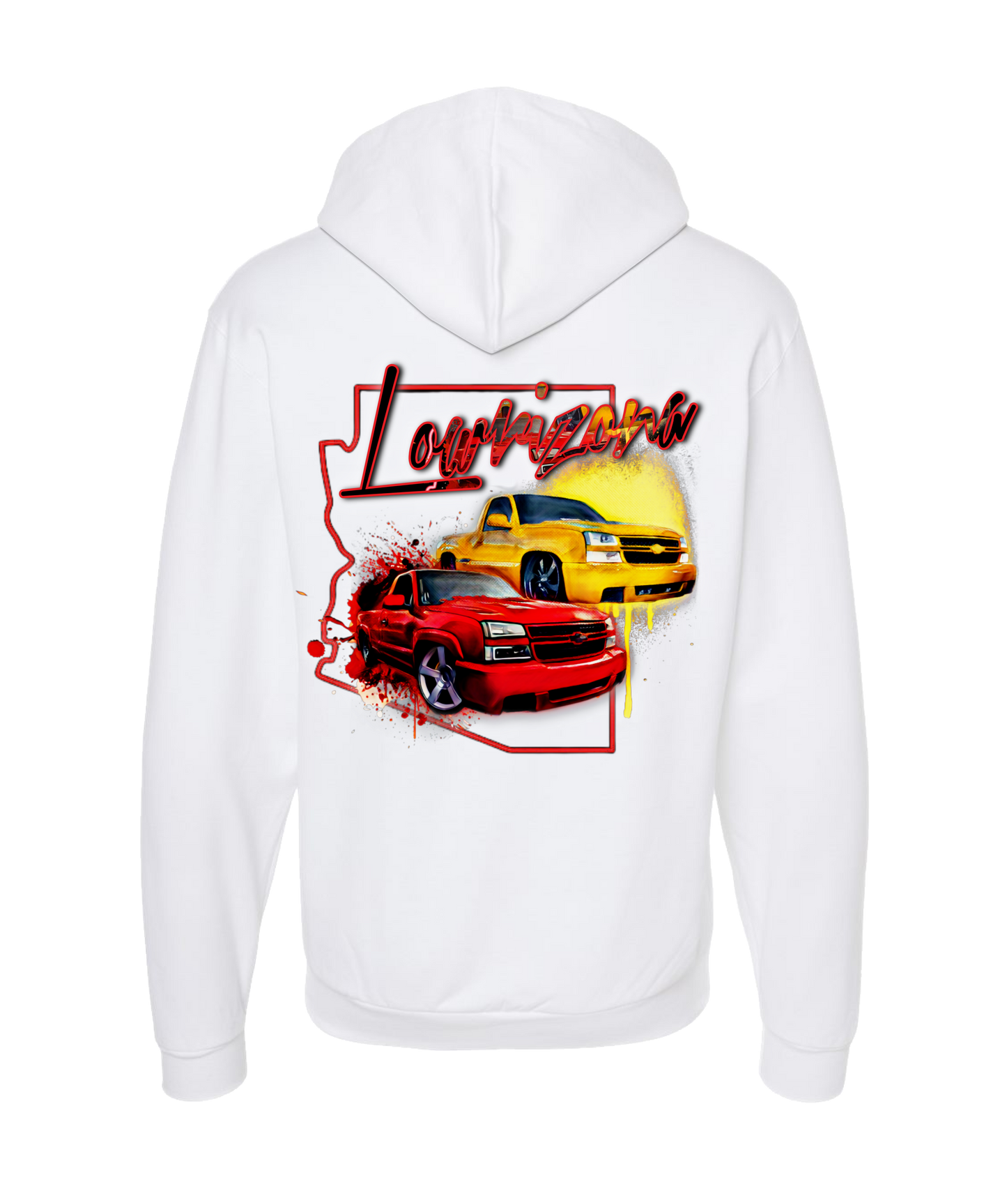 Edgar Sanchez - LOWRIZONA - White Zip Up Hoodie
