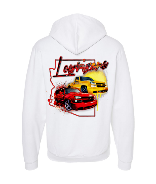 Edgar Sanchez - LOWRIZONA - White Zip Up Hoodie