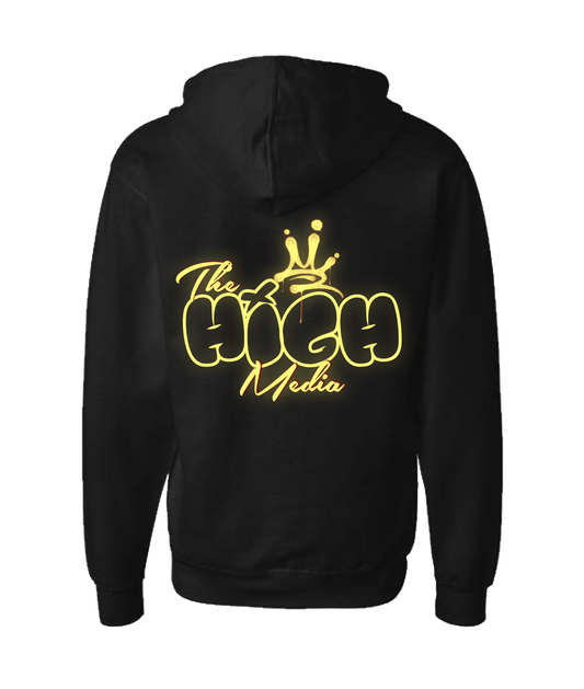 Edgar Sanchez - THE HIGH MEDIA - Black Zip Up Hoodie