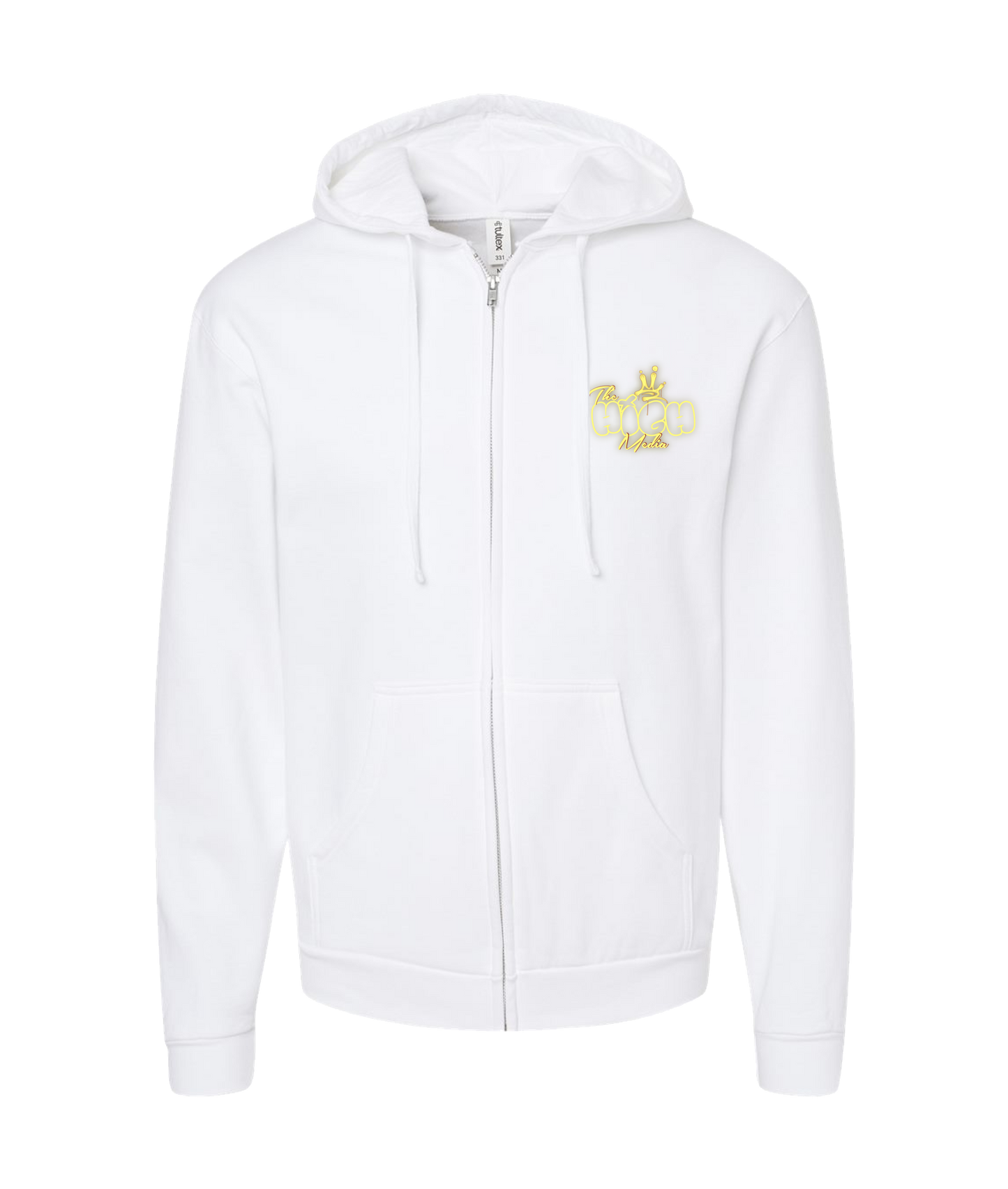 Edgar Sanchez - THE HIGH MEDIA - White Zip Up Hoodie
