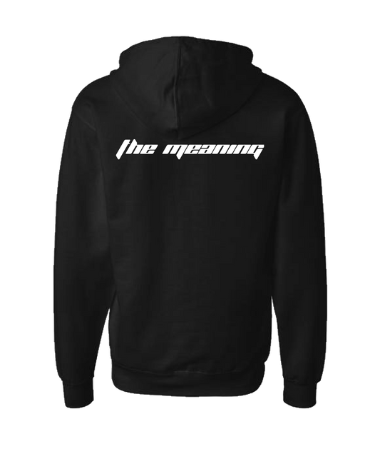 V-EXPTOP - THE MEANING - Black Zip Up Hoodie