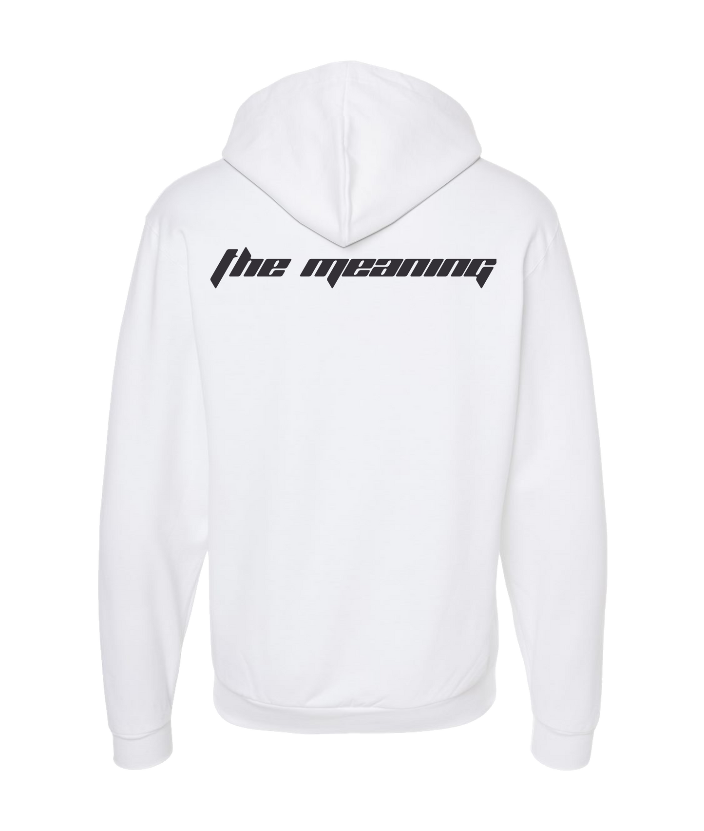 Explit - THE MEANING - White Zip Up Hoodie