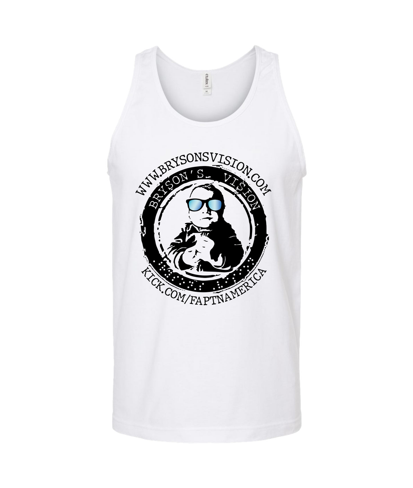 V-FATOP - BRYSON'S VISION - White Tank Top