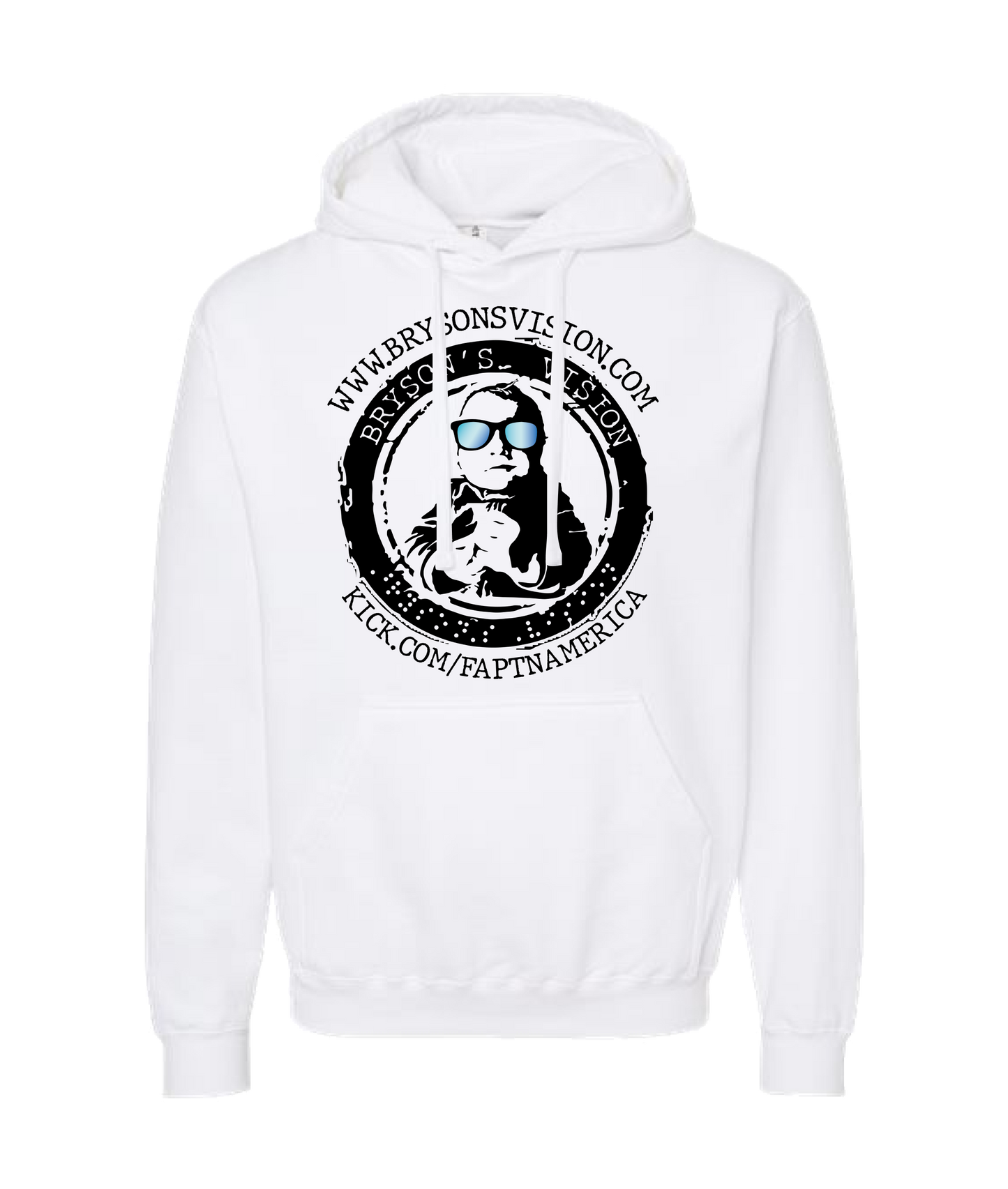 V-FATOP - BRYSON'S VISION - White Hoodie