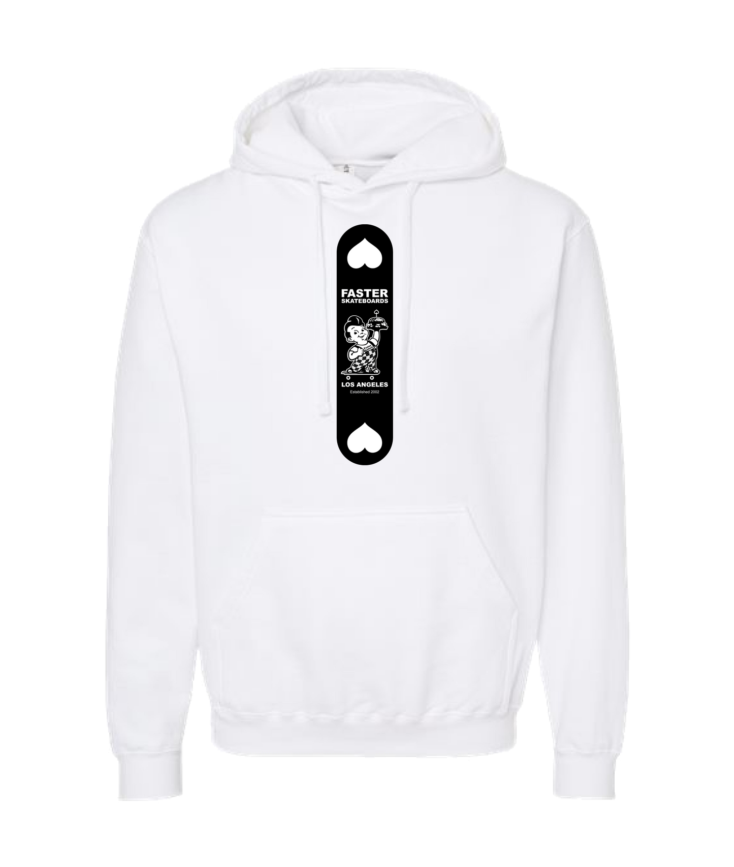 Faster Skateboards - BIG BOY - White Hoodie
