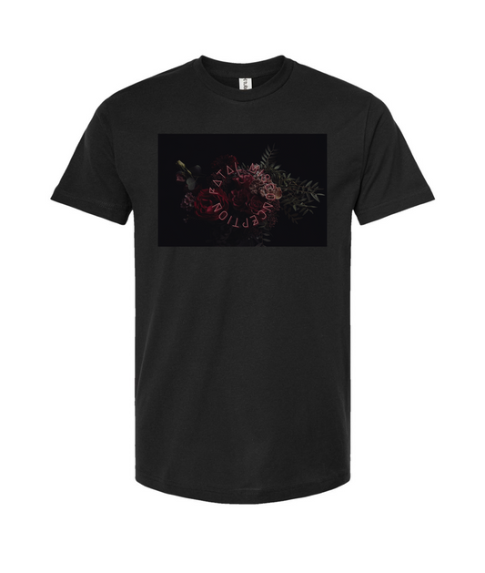 Fatal Misconception - Rose - Black T-Shirt