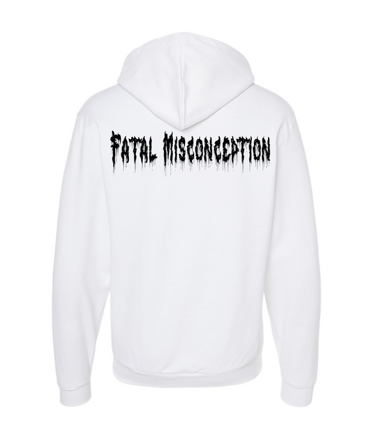 Fatal Misconception - Gateway - White Zip Up Hoodie