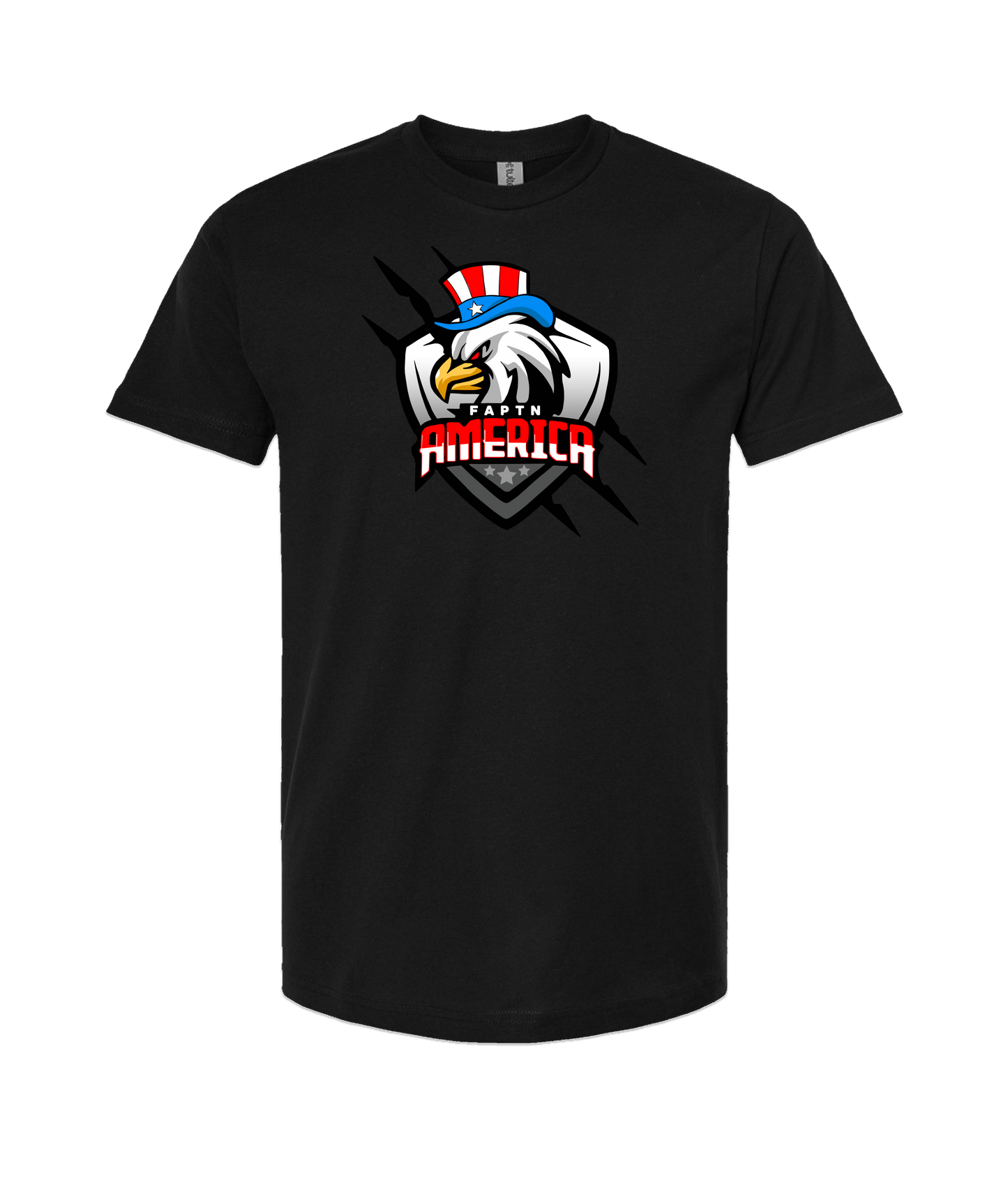 FaptnAmerica - American Eagle - Black T-Shirt