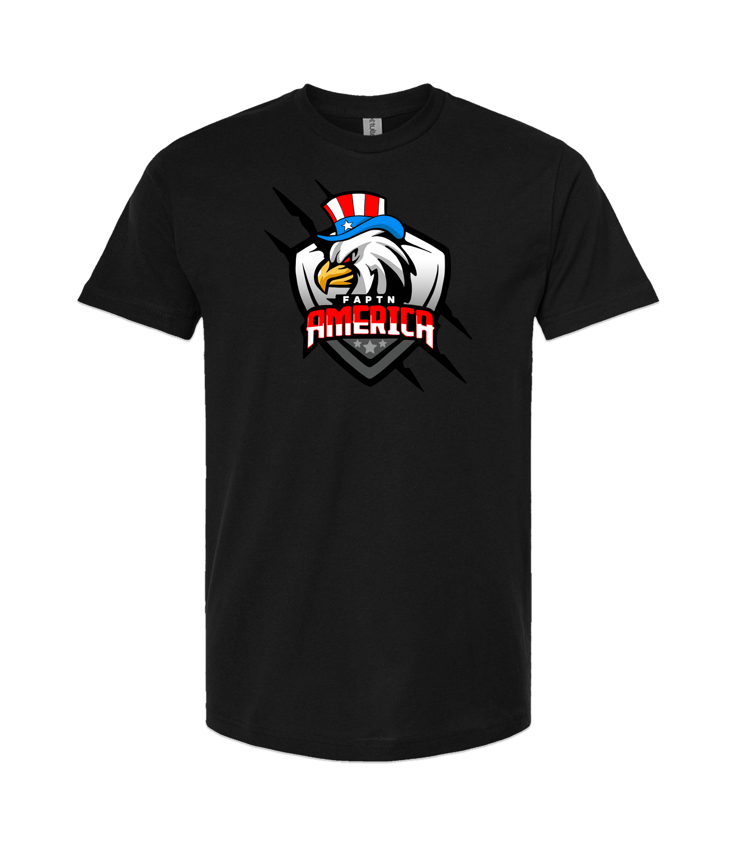 FaptnAmerica - American Eagle  - Black T-Shirt