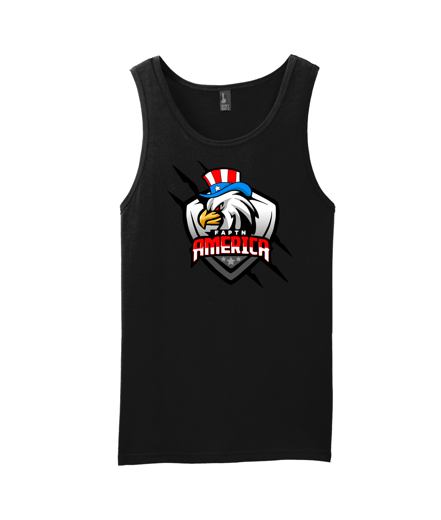 FaptnAmerica - American Eagle - Black Tank Top