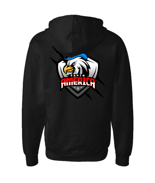 FaptnAmerica - American Eagle - Black Zip Up Hoodie