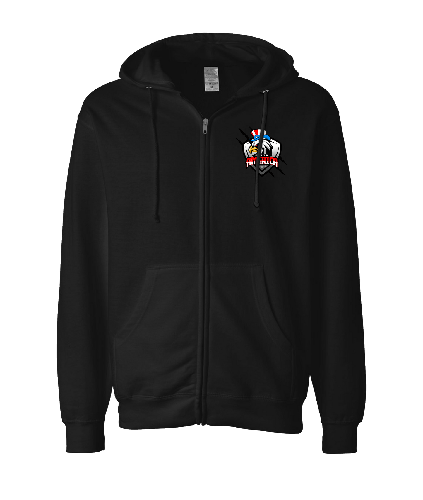 FaptnAmerica - American Eagle - Black Zip Up Hoodie