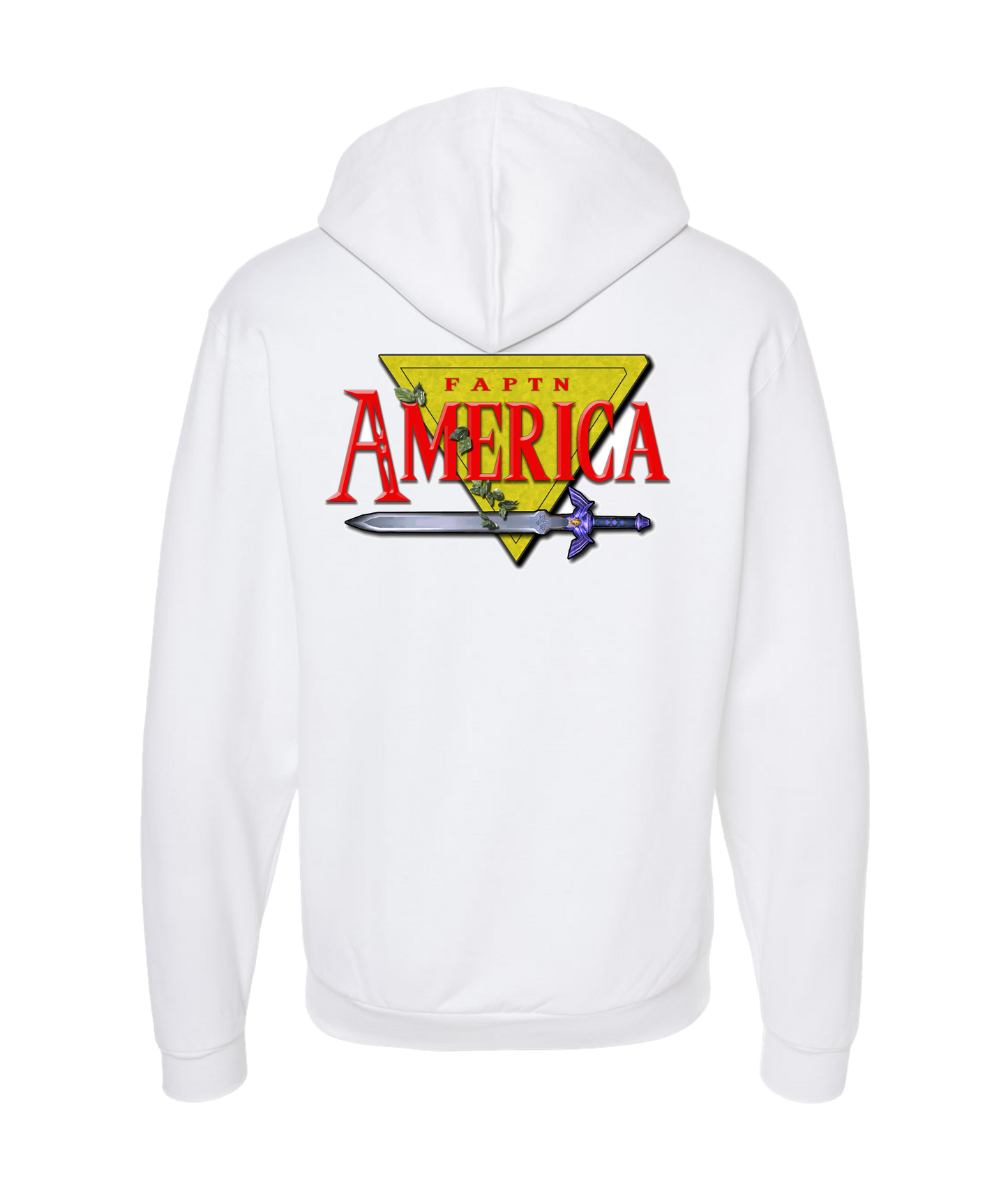 FaptnAmerica - Fapelda - White Zip Up Hoodie