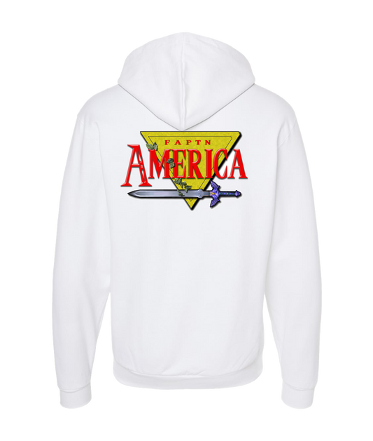 FaptnAmerica - Fapelda - White Zip Up Hoodie