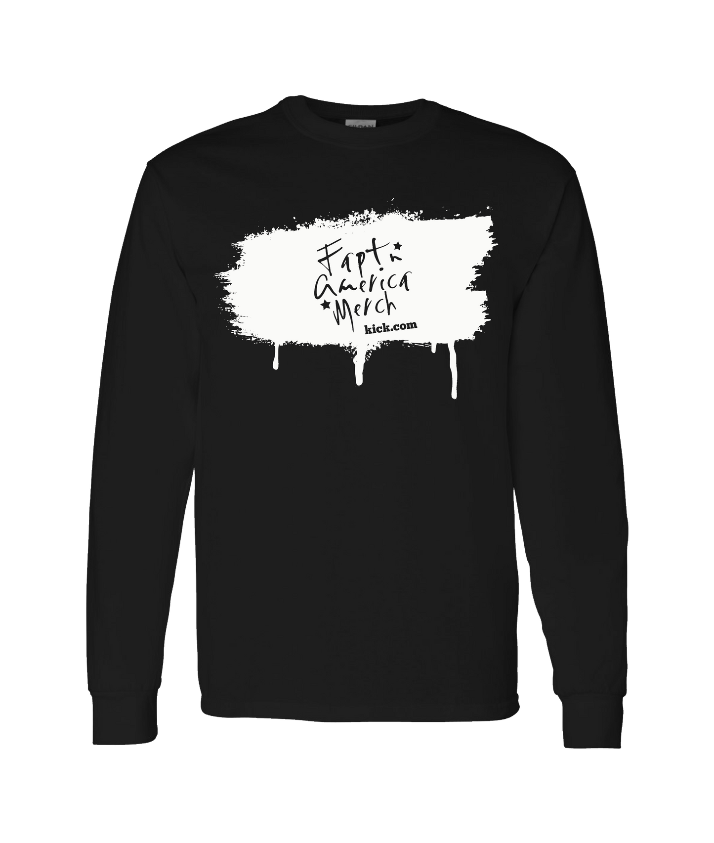 FaptnAmerica - Merch Kick.com - Black Long Sleeve T