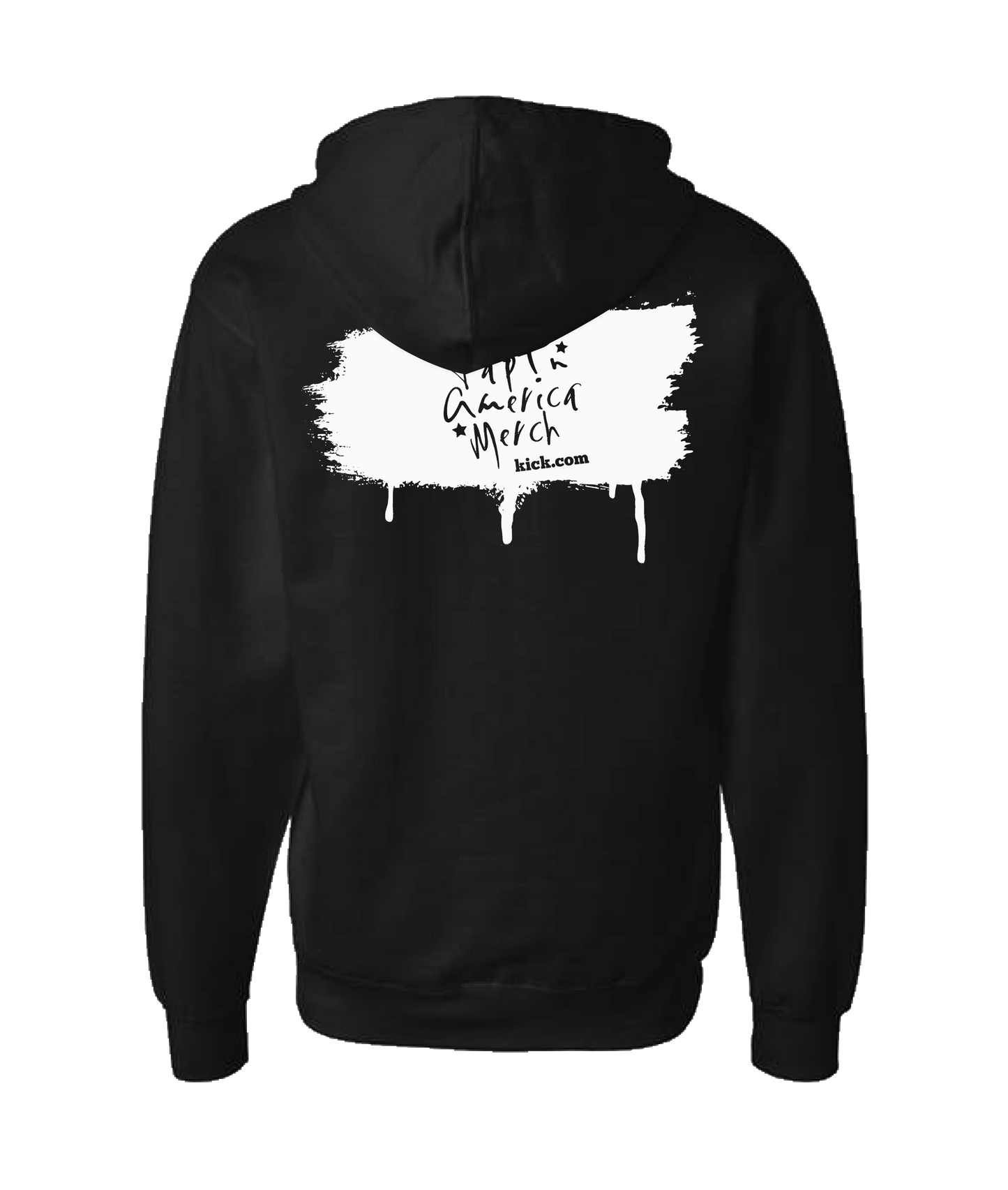 FaptnAmerica - Merch Kick.com - Black Zip Up Hoodie