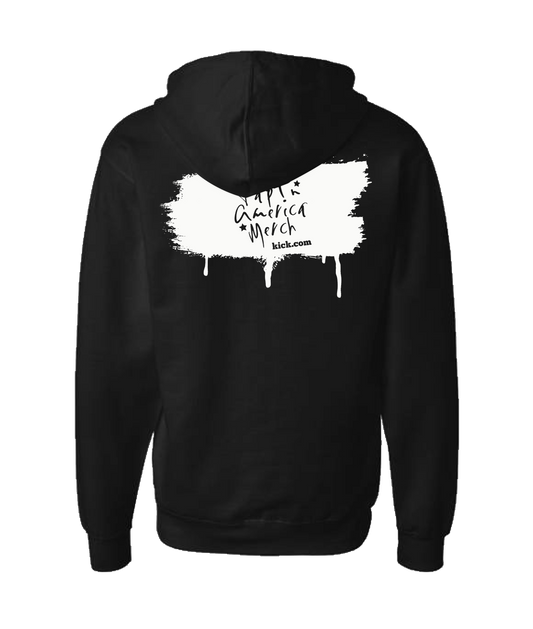 V-FATOP - Merch Kick.com - Black Zip Up Hoodie