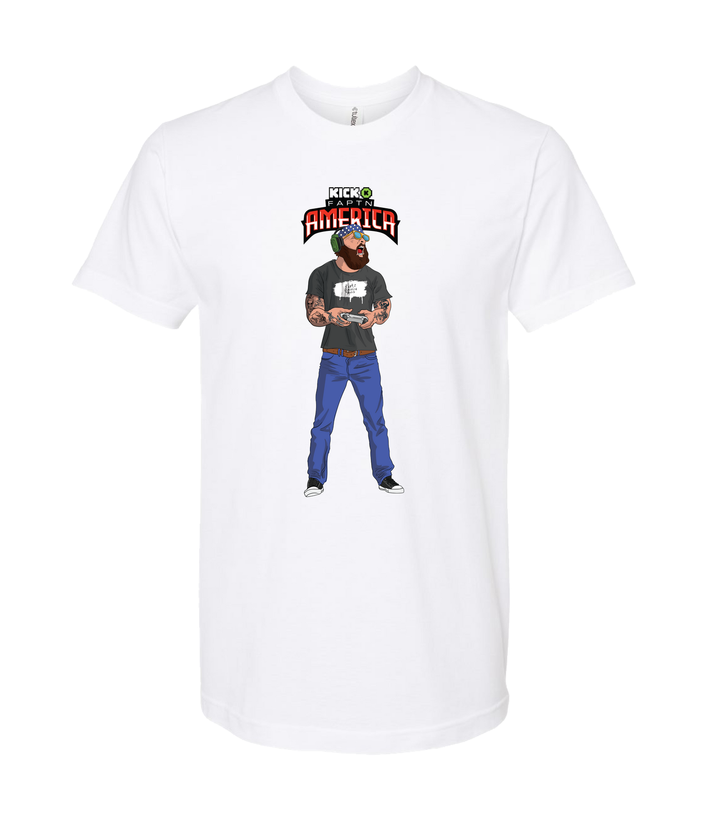 FaptnAmerica - Playing - White T-Shirt