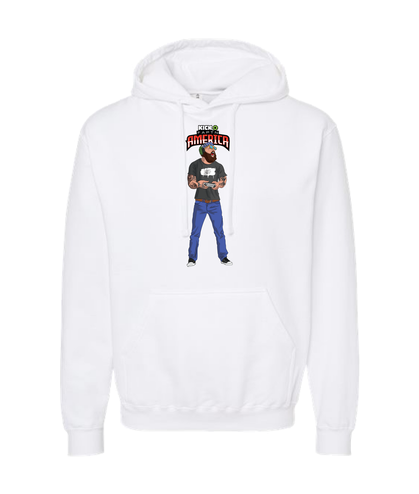 V-FATOP - Playing - White Hoodie