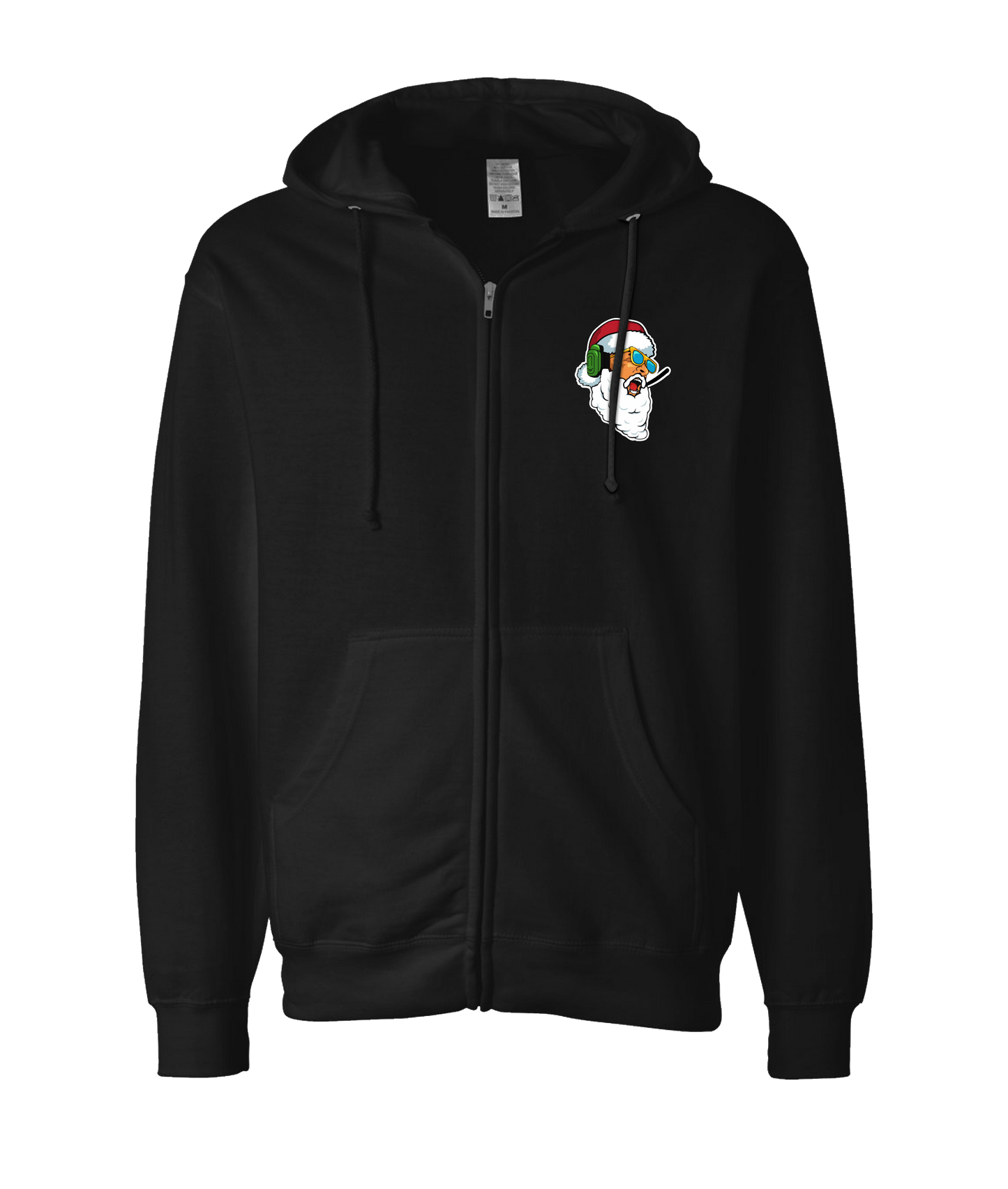 FaptnAmerica - SantaaaAAAAA - Black Zip Up Hoodie